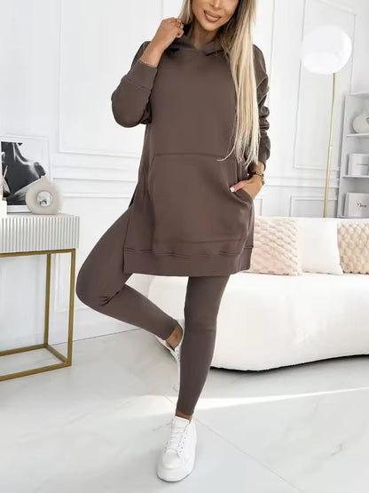 Conjunto Casual Mujer con Capucha Ajuste Cómodo