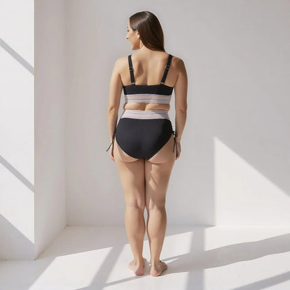Bikini Mujer Cintura Alta Banda Moldeadora