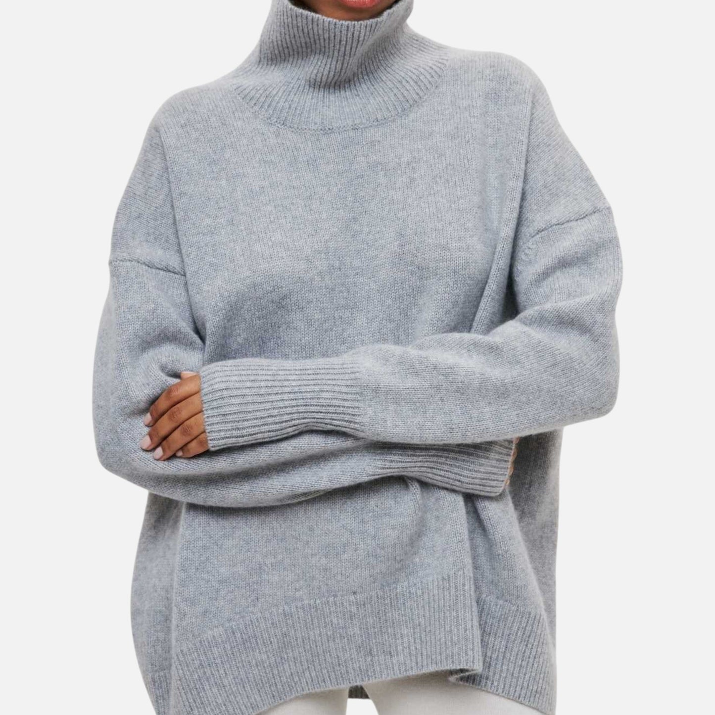 Jersey Mujer Invierno Cuello Alto Corte Suelto - Mavetta