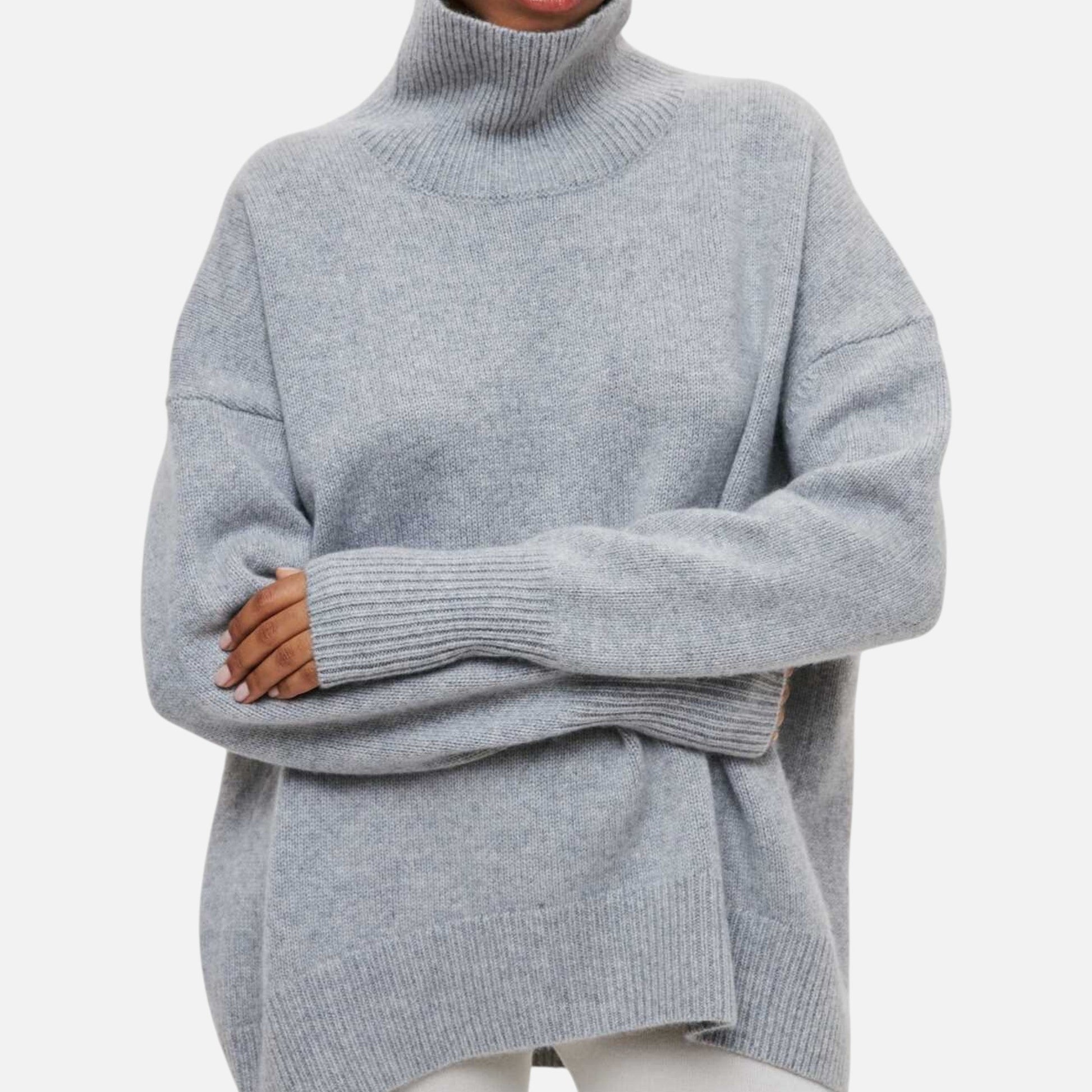 Jersey Mujer Invierno Cuello Alto Corte Suelto - Mavetta