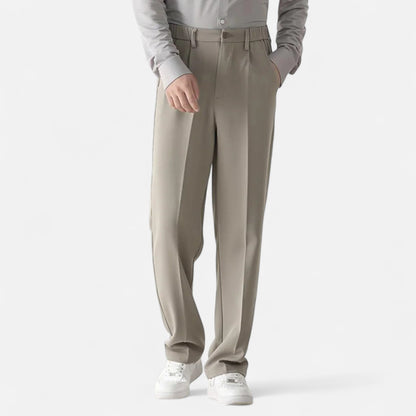 Pantalón Hombre Estilo Sartorial Corte Recto Ajustado