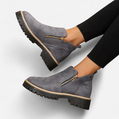 Botines Mujer Invierno Tacón Cuadrado