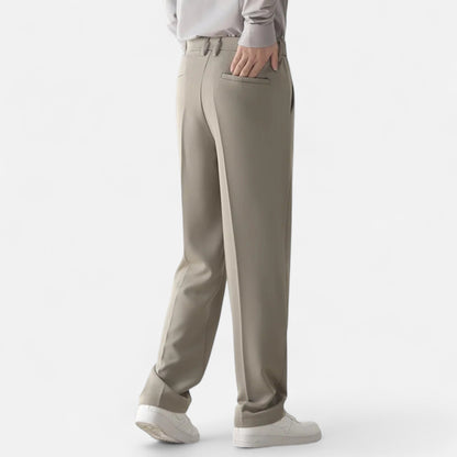 Pantalón Hombre Estilo Sartorial Corte Recto Ajustado