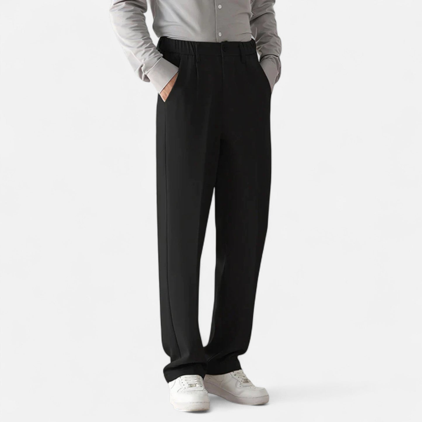 Pantalón Hombre Estilo Sartorial Corte Recto Ajustado - Mavetta