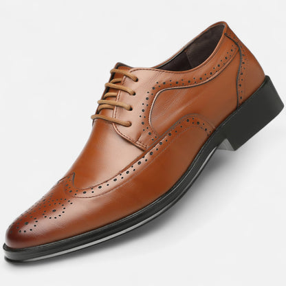 Zapatos Formales Hombre Estilo Inglés Perforado