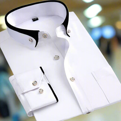 Camisa Hombre Clásica Manga Larga