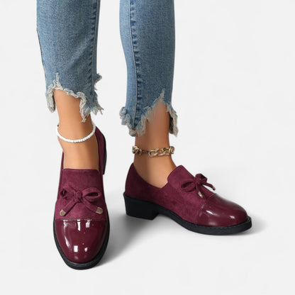 Mocasines Mujer Estilo Retro Detalle Lazo