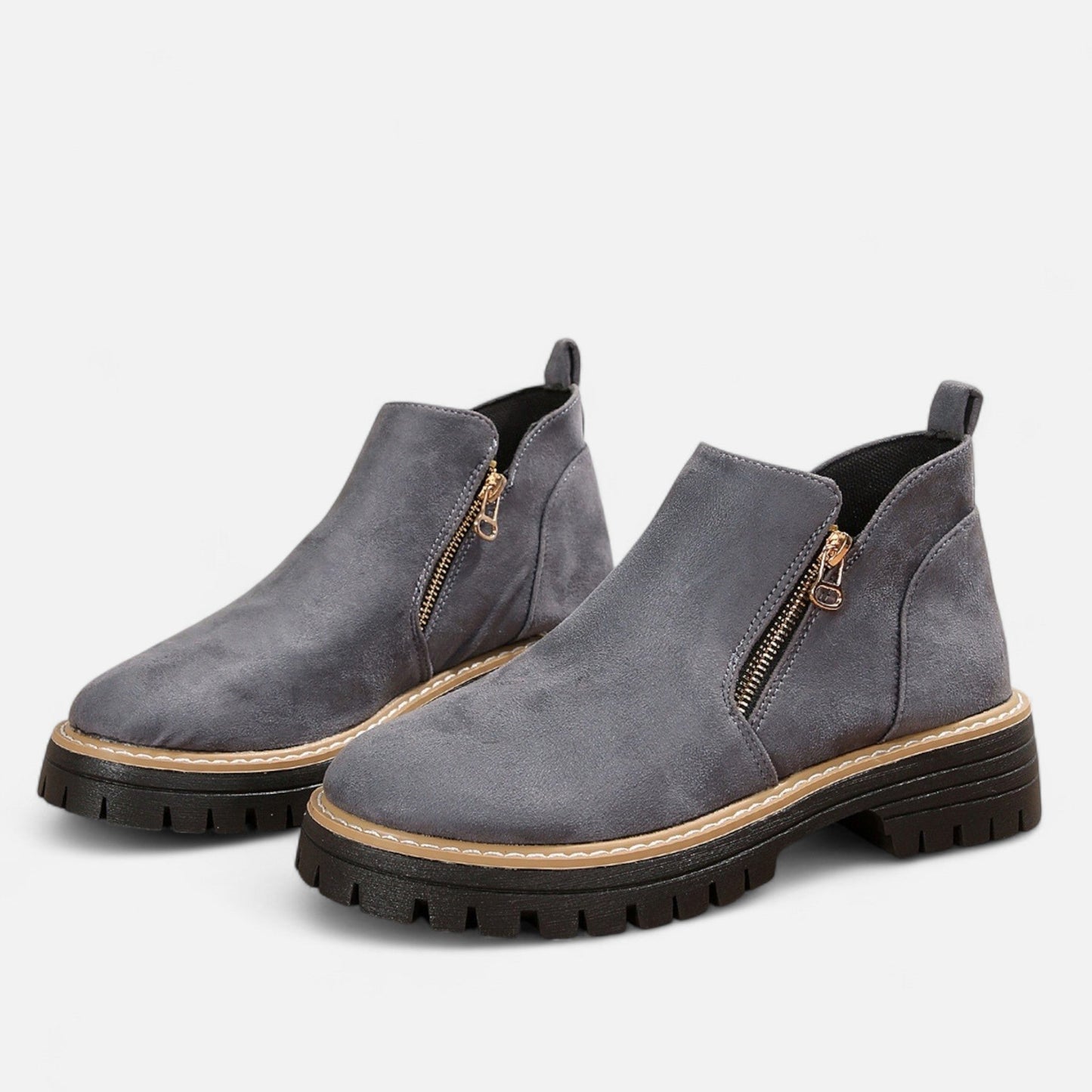 Botines Mujer Invierno Tacón Cuadrado