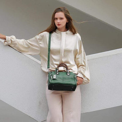 Bolso Tote Mujer Estilo Retro Estructurado