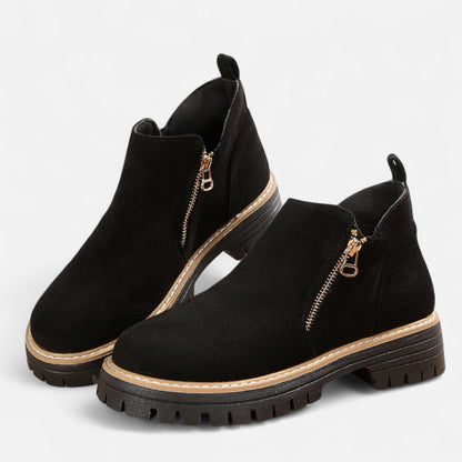 Botines Mujer Invierno Tacón Cuadrado