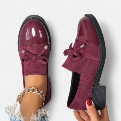 Mocasines Mujer Estilo Retro Detalle Lazo