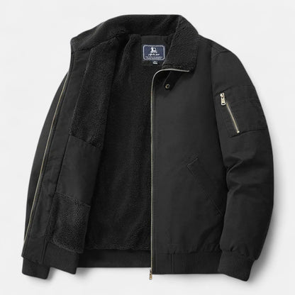 Chaqueta Hombre Invierno Algodón y Lana Ajuste Clásico