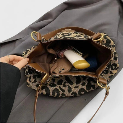 Bolso Mujer de Material Estampado Animal Ajuste Elegante