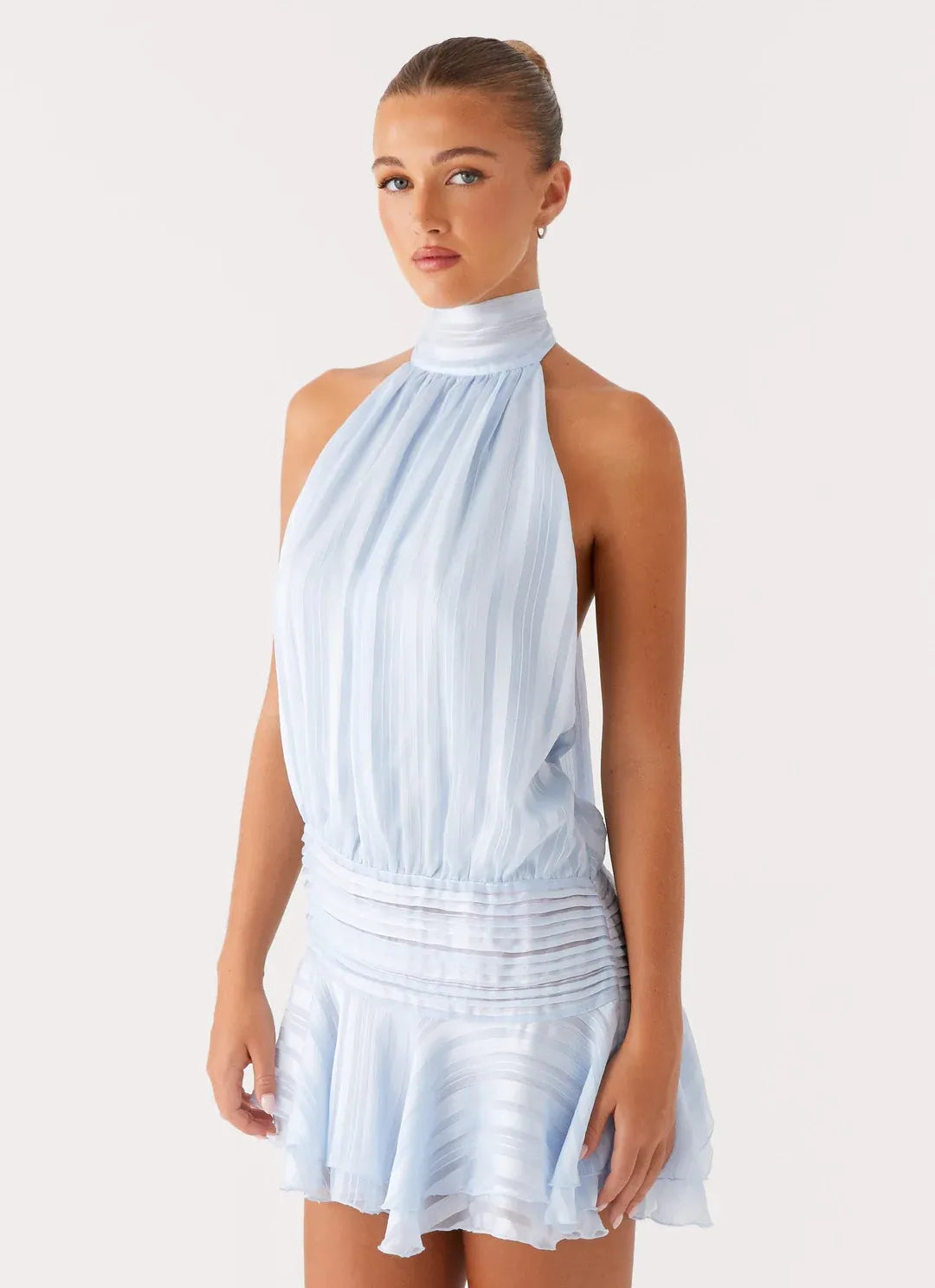 Vestido mini mujer Casual Escote halter
