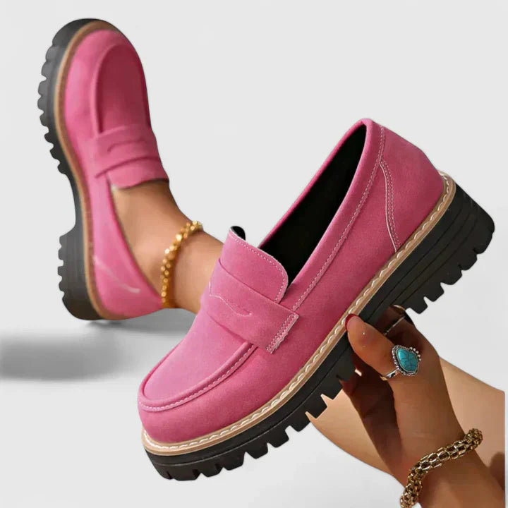 Mocasines Mujer de Cuero Suela Ergonómica Diseño Clásico