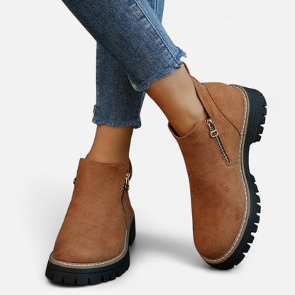 Botines Mujer Invierno Tacón Cuadrado