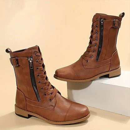 Botas Mujer con Soporte Plantar Puntera Redonda
