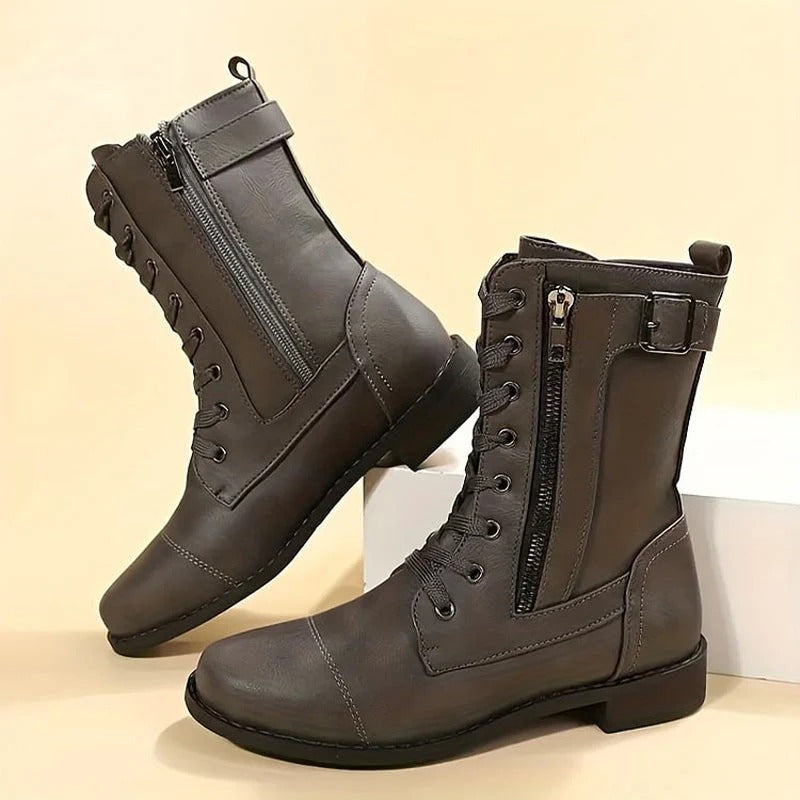 Botas Mujer con Soporte Plantar Puntera Redonda