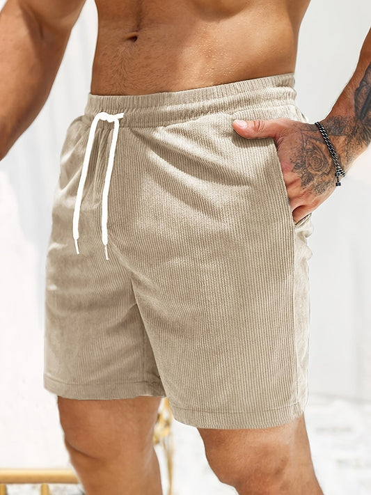 Pantalón Corto Hombre de Pana Cintura Elástica - Mavetta