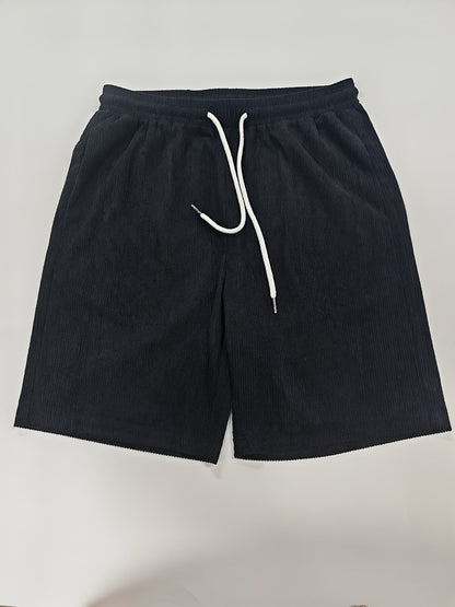 Pantalón Corto Hombre de Pana Cintura Elástica