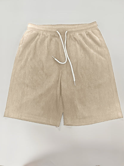 Pantalón Corto Hombre de Pana Cintura Elástica