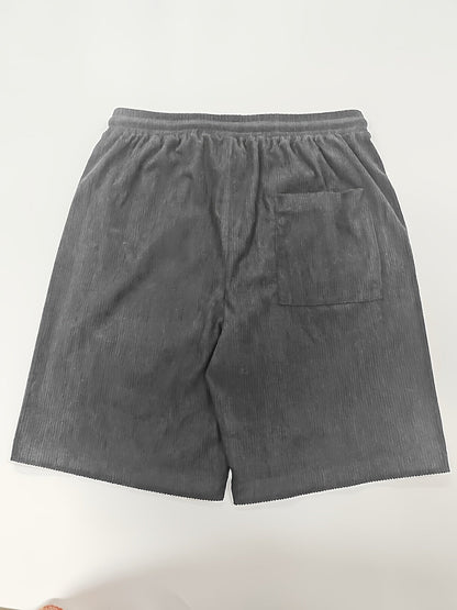 Pantalón Corto Hombre de Pana Cintura Elástica