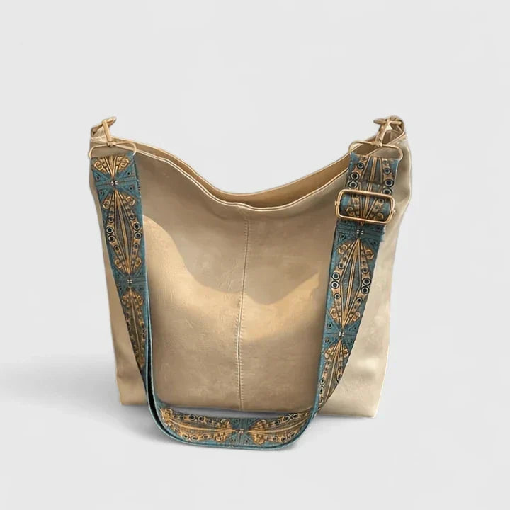 Bolso de hombro mujer con correa bandolera estampada - Mavetta