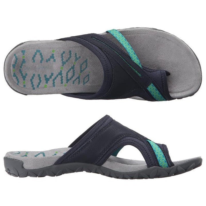 Chanclas Mujer Tira Ancha Suela Robusta Casual Verano