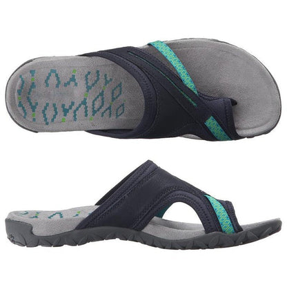 Chanclas Mujer Tira Ancha Suela Robusta Casual Verano