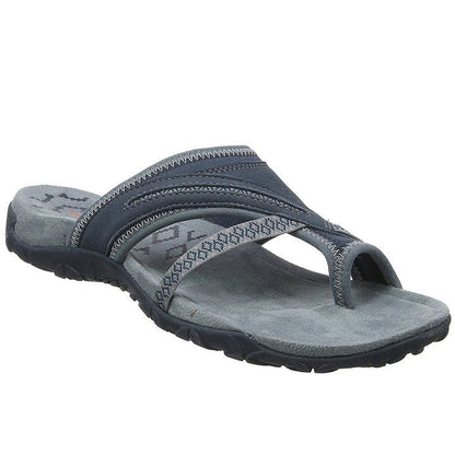 Chanclas Mujer Tira Ancha Suela Robusta Casual Verano