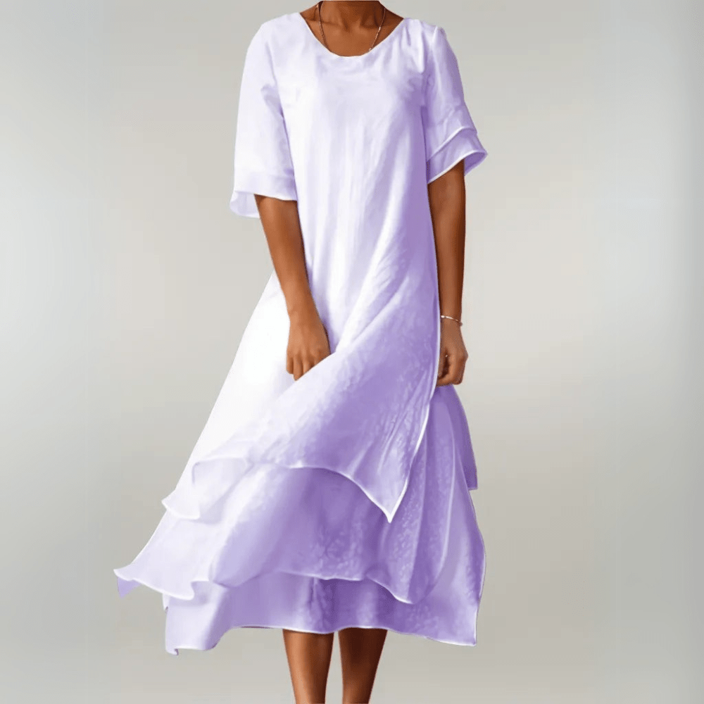 Vestido maxi mujer de algodón ligero y fluido verano