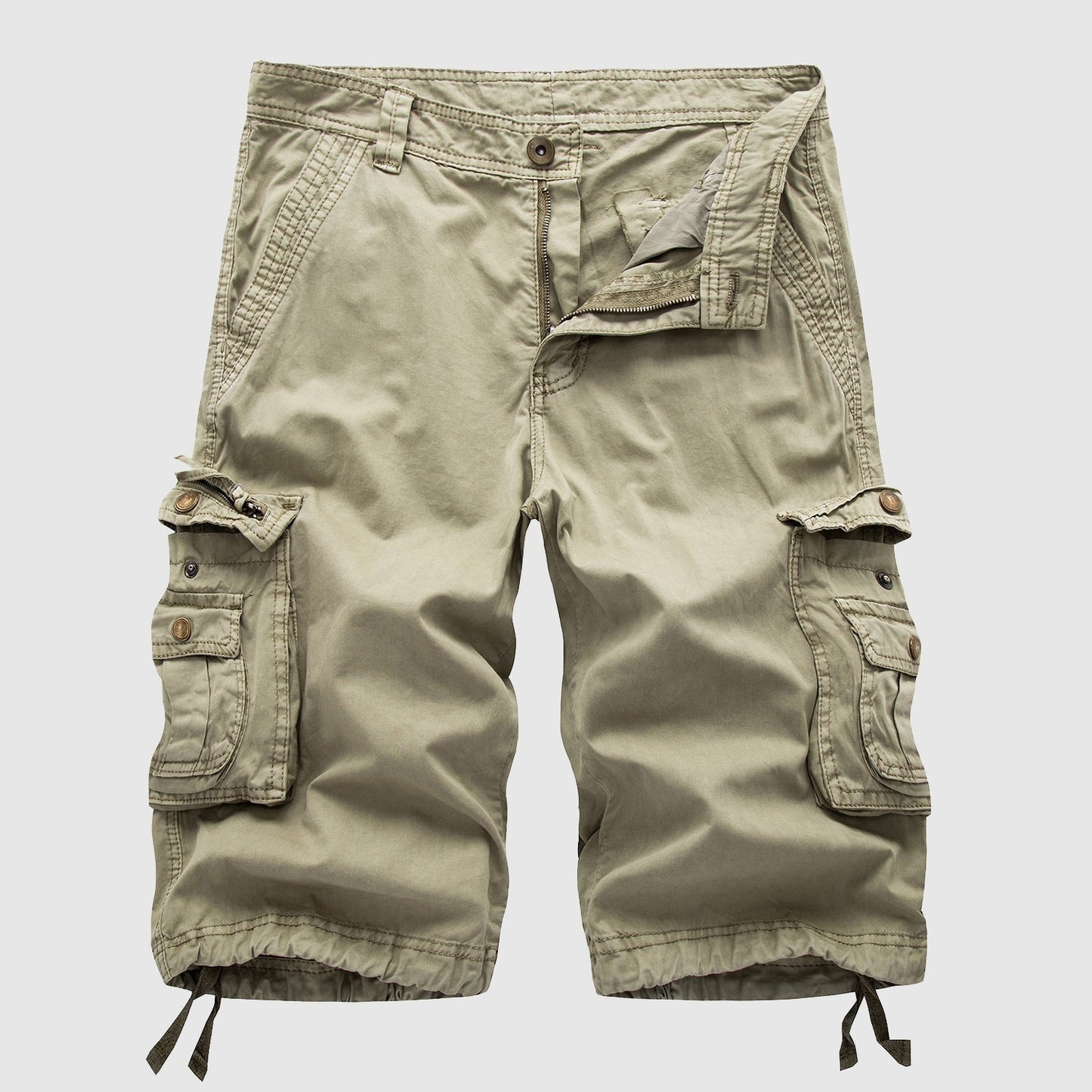 Pantalón Cargo Hombre Algodón Corto Bolsillos Multiples - Mavetta