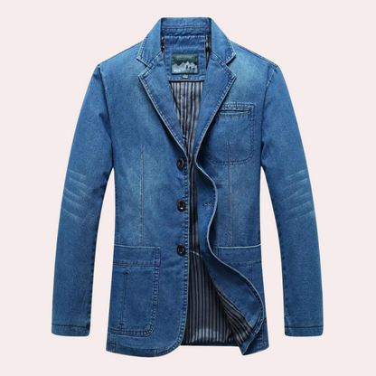 Blazer Hombre Vaquero Slim Fit Ajustado - Mavetta