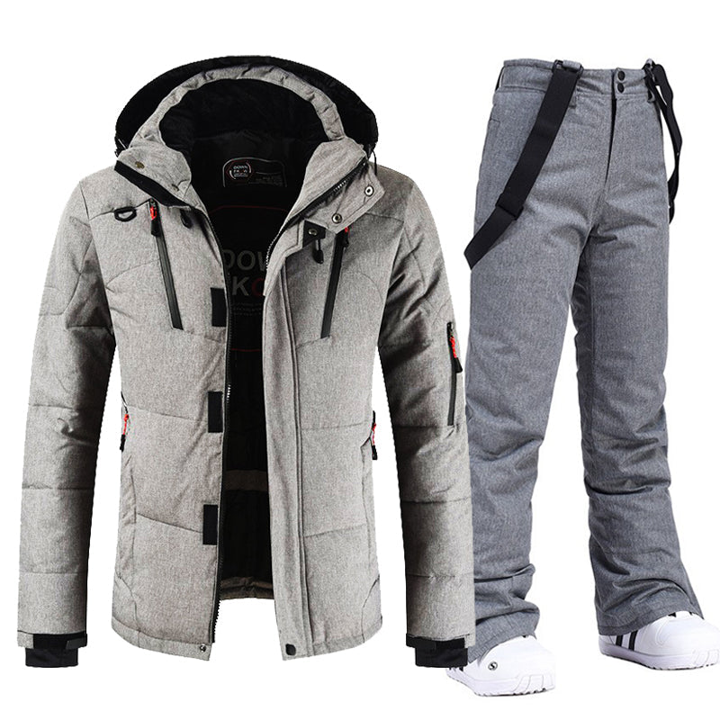 Conjunto Hombre Chaqueta y Pantalón Acolchados Invierno Resistente