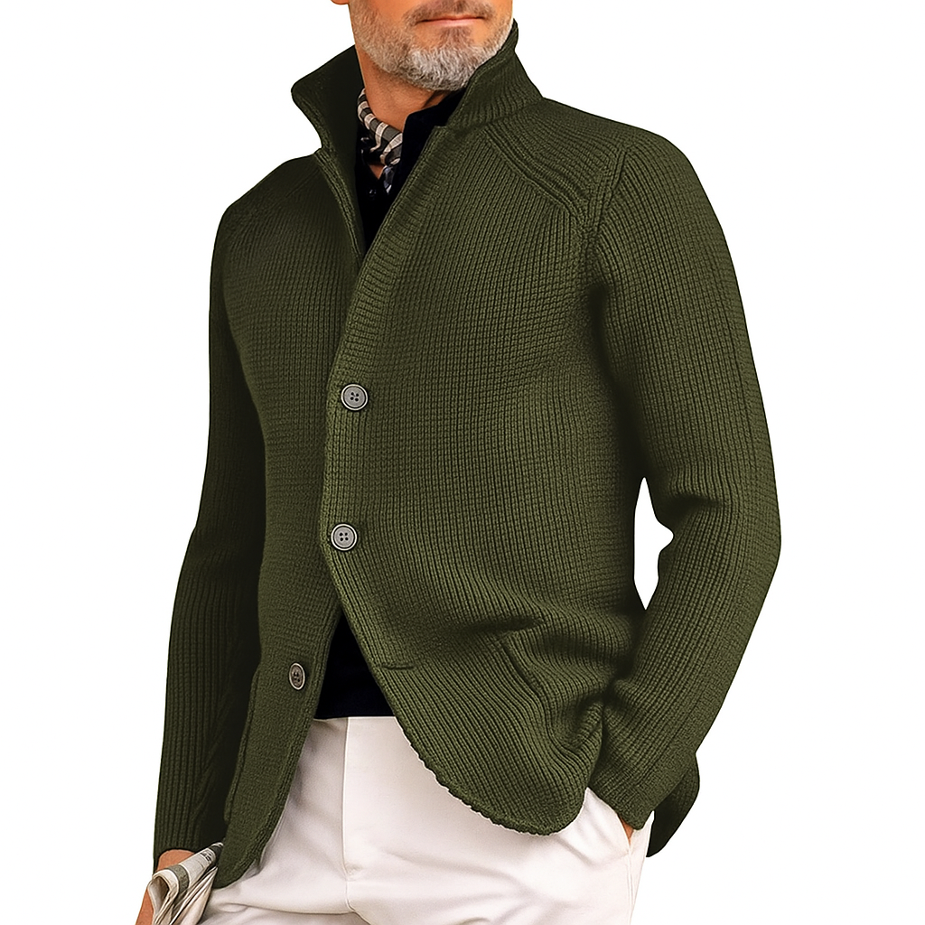 Chaqueta de Punto Hombre Estilo Clásico