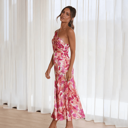Vestido Verano Mujer Ligero Estampado Floral Ajuste Elegante