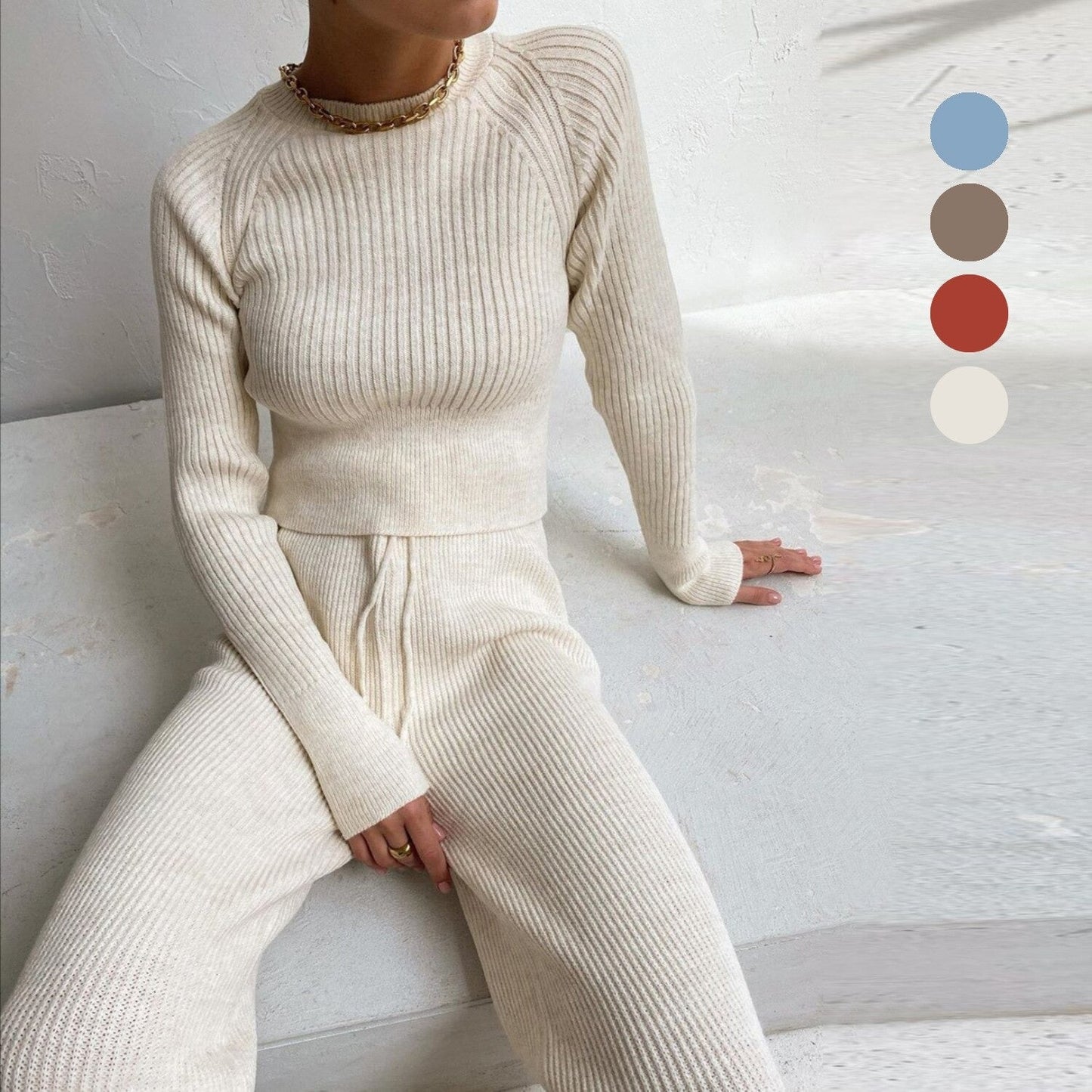Conjunto Loungewear Mujer Algodón Suave Estilo Casual