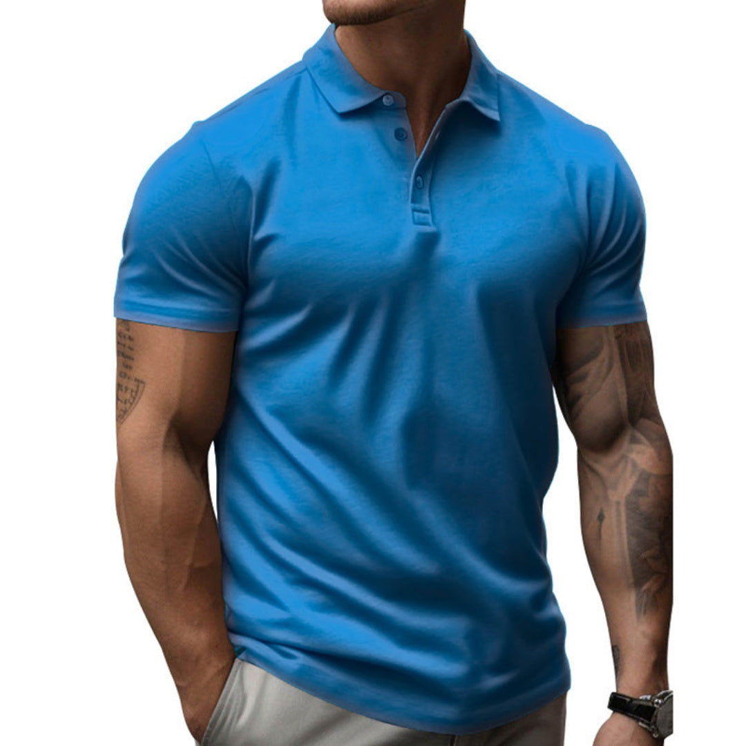 Polo Hombre Manga Corta Algodón Cuello Clásico