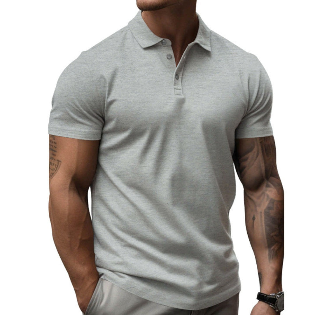 Polo Hombre Manga Corta Algodón Cuello Clásico