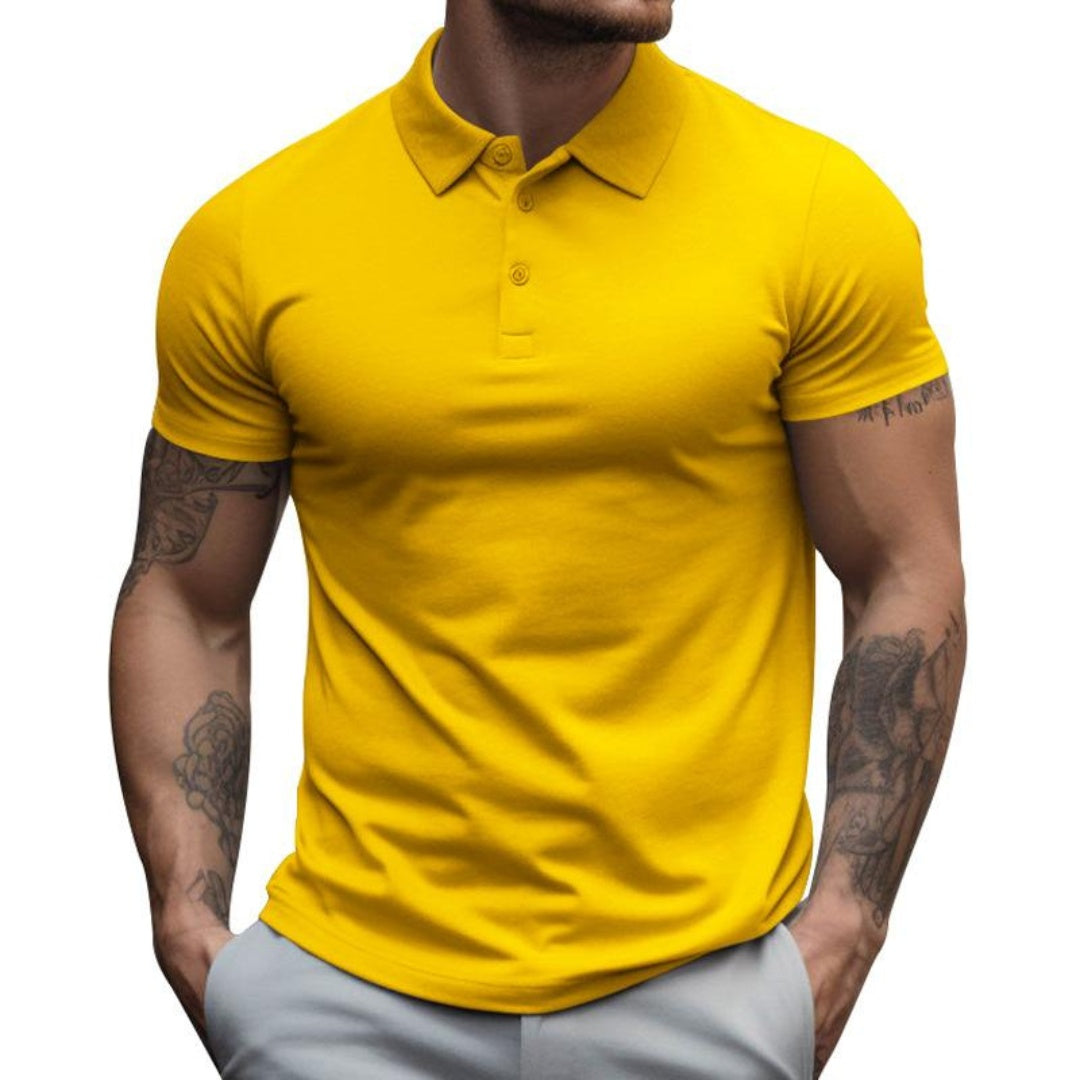 Polo Hombre Manga Corta Algodón Cuello Clásico