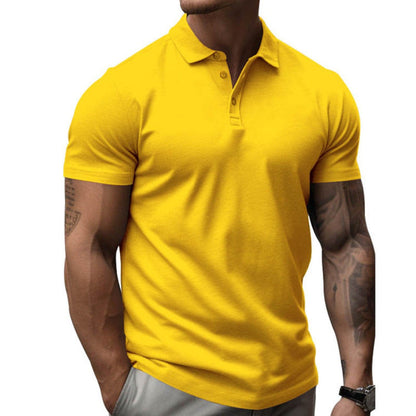 Polo Hombre Manga Corta Algodón Cuello Clásico