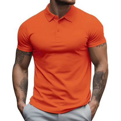 Polo Hombre Manga Corta Algodón Cuello Clásico