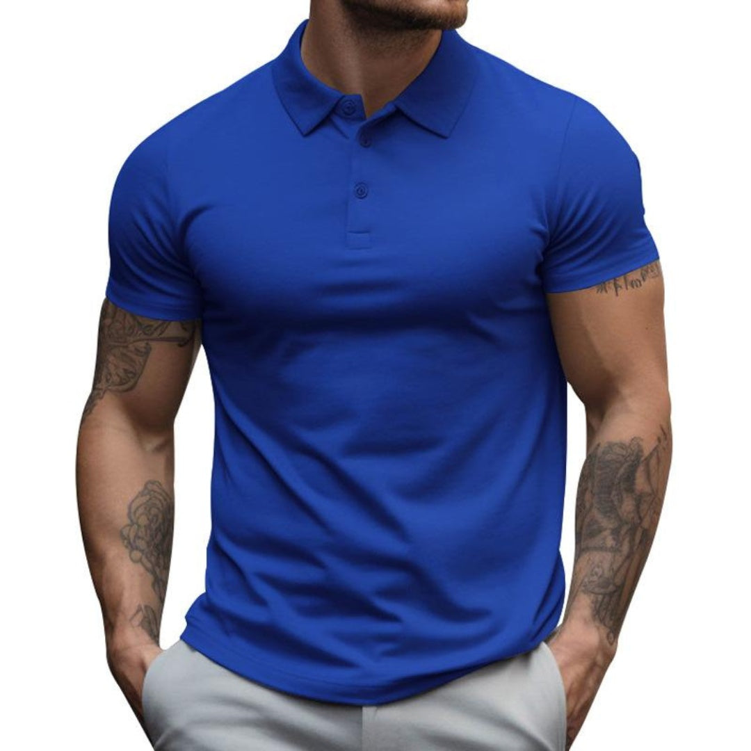 Polo Hombre Manga Corta Algodón Cuello Clásico