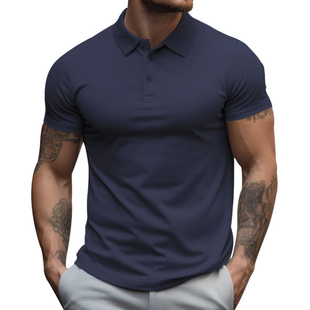 Polo Hombre Manga Corta Algodón Cuello Clásico
