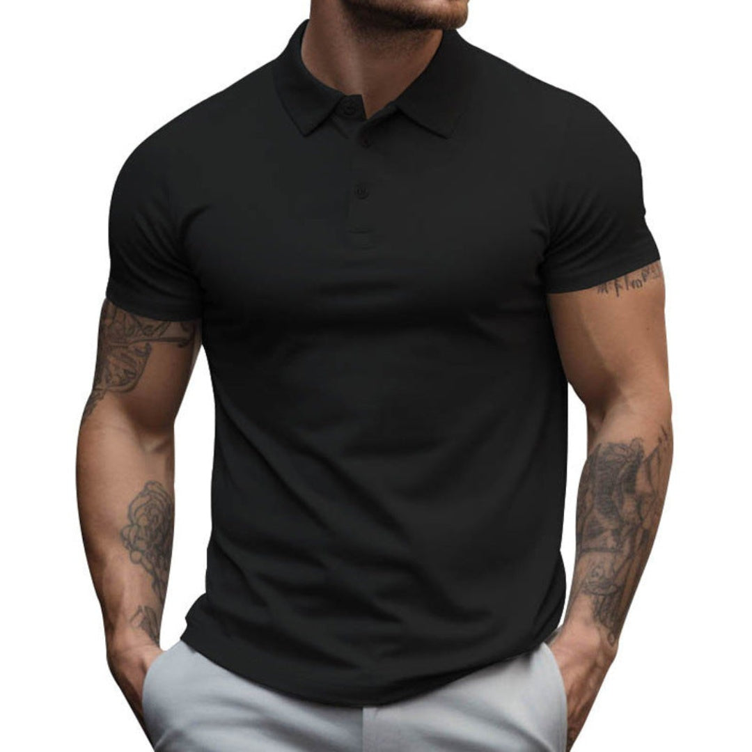 Polo Hombre Manga Corta Algodón Cuello Clásico