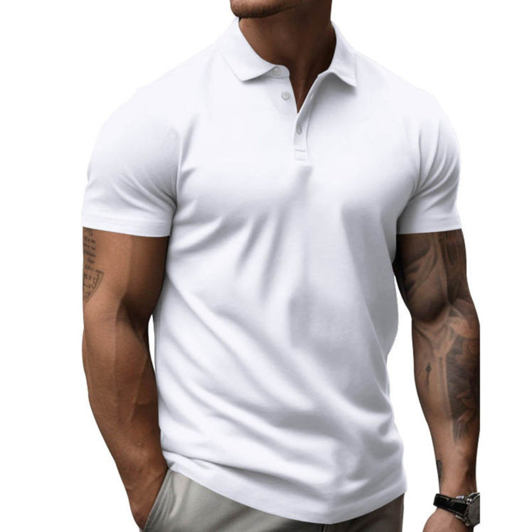 Polo Hombre Manga Corta Algodón Cuello Clásico