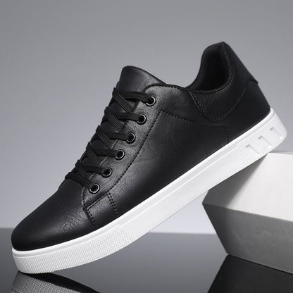 Zapatillas Hombre Urbanas Cuero Sintético Cordones Casual
