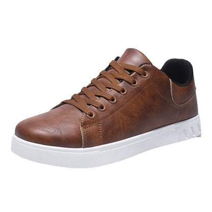 Zapatillas Hombre Urbanas Cuero Sintético Cordones Casual