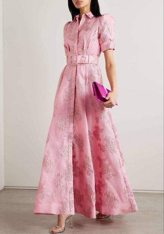 Vestido Mujer Manga Corta Abullonada - Mavetta