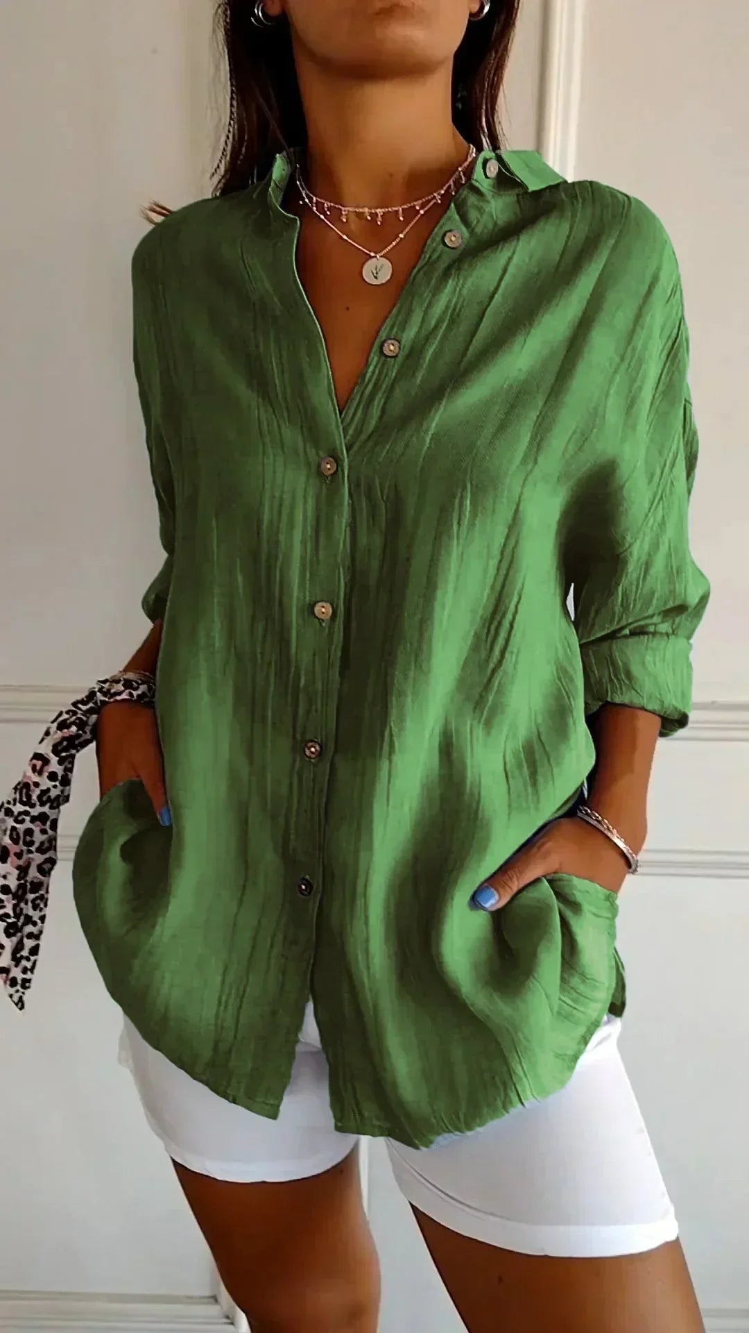 Blusa Mujer de Algodón Calidad Superior Ajuste Clásico